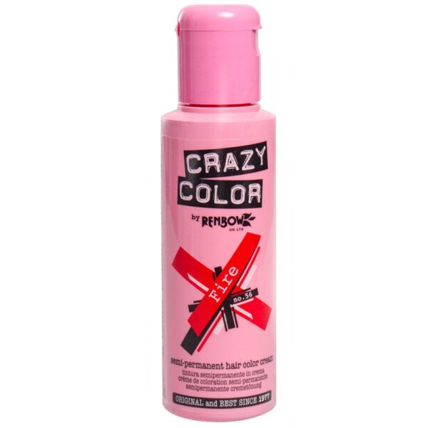 Renbow Crazy Color Semi Permanent Hair Color Cream Fire No.56 100ml