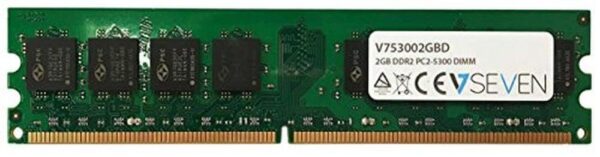 V7 V753002GBD V7 2GB DDR2 PC2-5300 667Mhz DIMM 1.8V Desktop Memory Module - V753002GBD