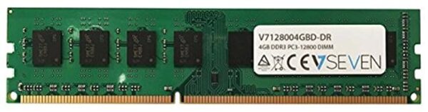 V7 V7128004GBD-DR V7 4GB DDR3 PC3-12800 - 1600mhz DIMM 1.5V Desktop Memory Module - V7128004GBD-DR