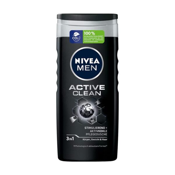 6 x Nivea Men Active Clean Shampoo Gel for Men