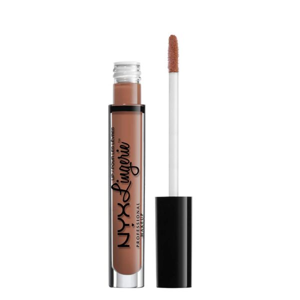 NYX Professional Makeup Lip Lingerie Liquid Lipstick, Creamy and Matte Finish, Long Lasting, Vegan Formula, Shade: Push