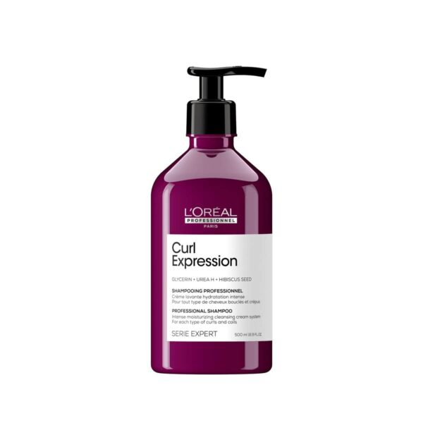 L'Oréal Professionnel | Intense Hydration Shampoo for Curly, Curly & Kinky Hair, Curl Expression, Series Expert, 500 ml