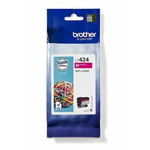 Brother LC-424M Inkjet Cartridge, Magenta, Single Pack, Standard Yield, includes 1 x Inkjet Cartridge, Brother Genuine Supplies