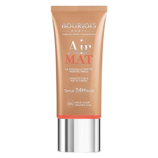 Bourjois Air Mat 24H Liquid Foundation High Coverage 6 Light Tan, 30 ml