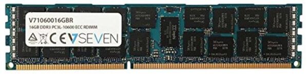 V7 V71060016GBR V7 16GB DDR3 PC3-10600 - 1333mhz 1.35V SERVER ECC REG Server Memory Module - V71060016GBR