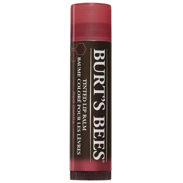 Burt's Bees 100% Natural Tinted Lip Balm, Red Dahlia with Shea Butter & Botanical Waxes – 1 Tube x 4.25 g