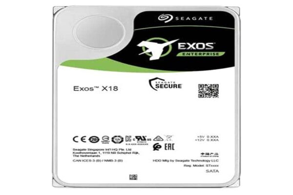 Seagate 14TB Exos X18 3.5" Hard Drive ST14000NM004J (SATA 6Gb/s/256MB/7200 RPM)