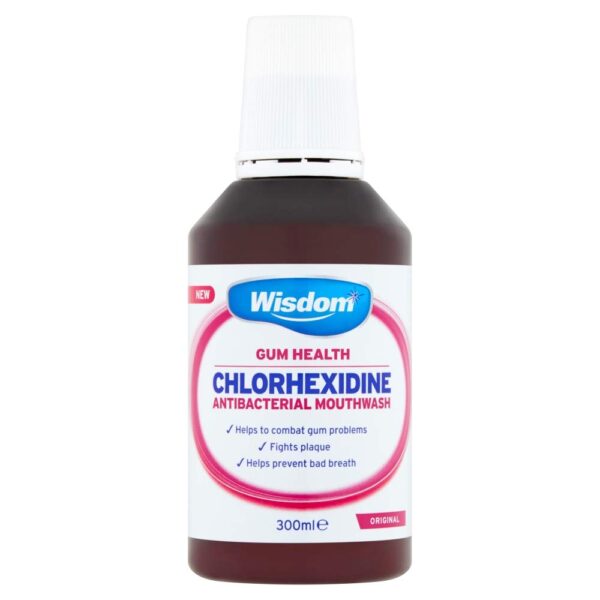 Wisdom Gum Health Chlorhexidine Antibacterial Mouthwash Original, 300 Ml