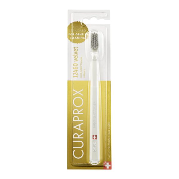 Curaprox CS 12460 Velvet Ultra-Soft Toothbrush; Extra Soft bristles for Sensitive Gums