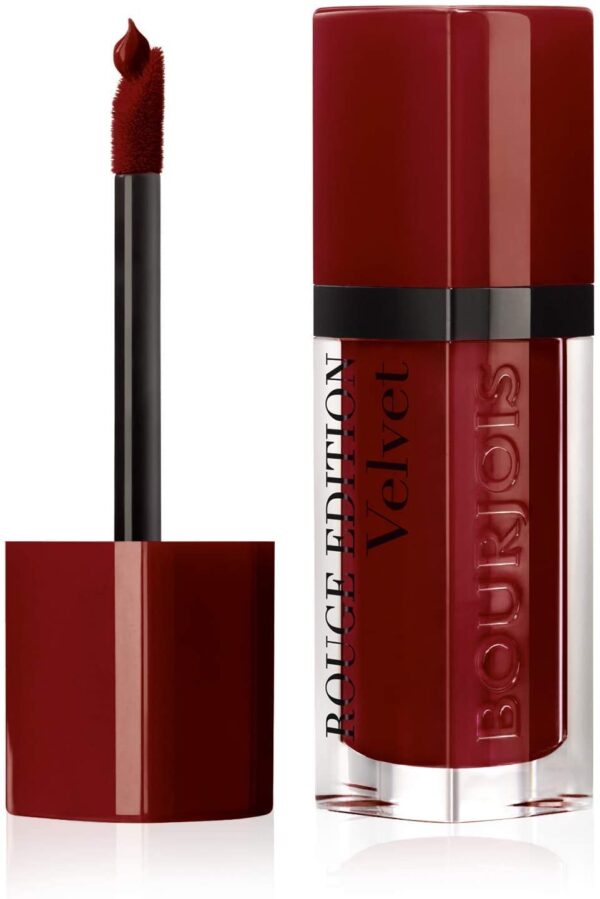 Bourjois Rouge Edition Velvet Liquid Lipstick 19 Jolie-De-Vin Reds, 6.7ml