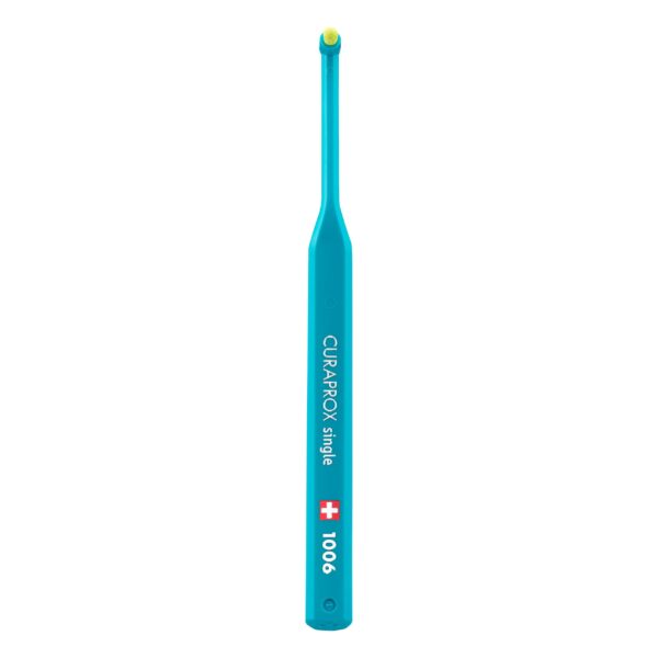 Curaprox CS 1006 Interdental Toothbrush, Assorted Colour. Manual Single Tuft Interdental Brush Ultra-Fine CUREN® Filaments