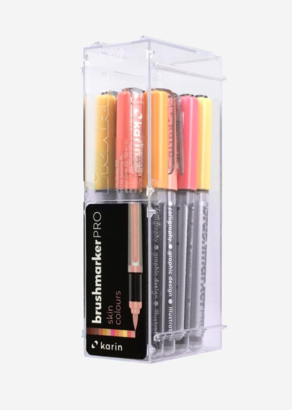 KARIN Brushmarker PRO 12 "Skin colours set,Assorted