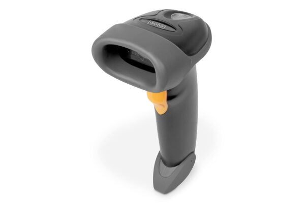 DIGITUS 2D barcode scanner with Bluetooth - IP54-2000 mAh battery - Range: max. 12 m - Operating time: max. 18 h - Scanning range: 10 cm - For barcodes & QR codes - Black/grey