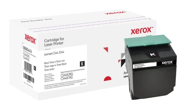 Everyday by Xerox Black Toner compatible with Lexmark C544X2KG/C544X1KG, Extra High Capacity