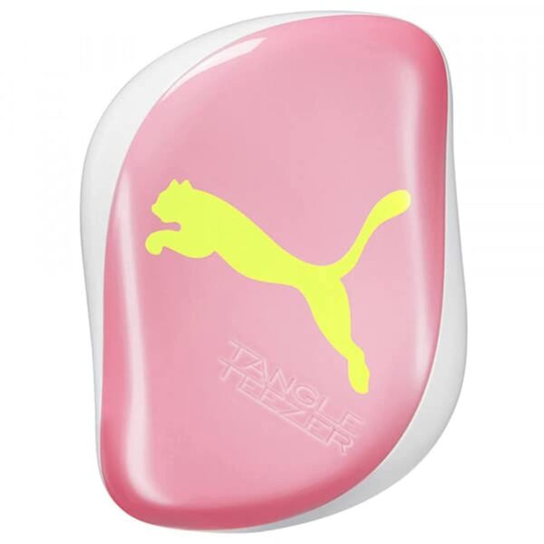 Tangle Teezer Puma, Compact Styler Detangling Hairbrush, Neon Yellow