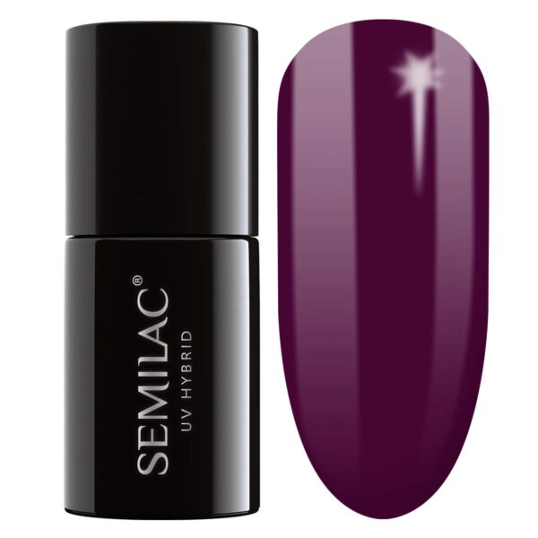 SEMILAC Gel Nail Polish | Long Lasting and Easy to Apply | Perfect for Home and Professional Manicure and Pedicure - 083 Burgundy Wine UV Gel Nail Polish, 7 ml.