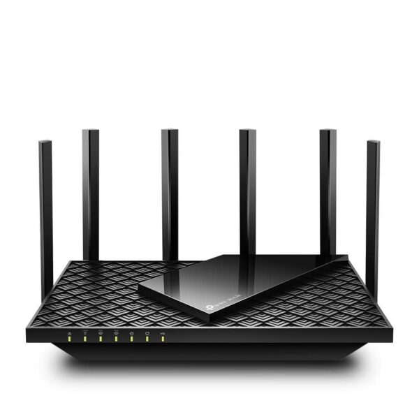 TP-Link Archer AXE75 Wi-Fi 6E WLAN Router (5400 Mbps Tri-Band, 4 × Gigabit LAN Ports, 1 × USB 3.0 Port, WPA3, HomeCare, Compatible with Alexa, Tether APP), Black