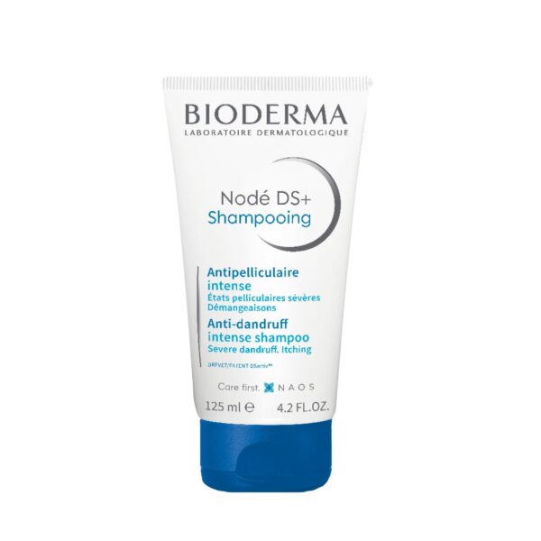 Bioderma Nodé DS+ Anti Dandruff Shampoo - Shampoo for Severe & Persistent Dandruff, Gently Cleanses & Soothes for Itching Relief, Hair Care for Sensitive Scalps, 125ml