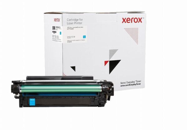 Everyday by Xerox Cyan Toner compatible with HP 653A (CF321A), Standard Capacity