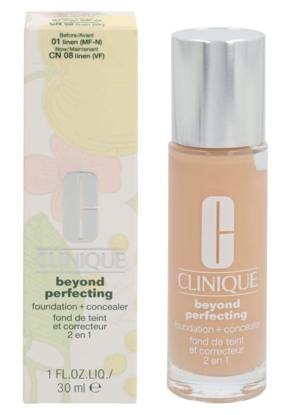 Clinique Beyond Perfecting Foundation + Concealer by Clinique CN 08 Linen / 1 fl.oz. 30ml