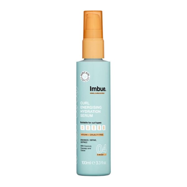 Imbue Curl Energising Hydration Hair Serum - Vegan and Curly Girl Compliant, Movement Paraben Free Vegan Styling 100ml