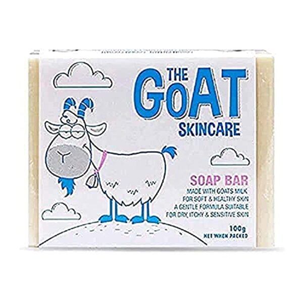 The Goat Skincare Pure Goat's Milk Original Soap Bar, Suitable for Dry, Itchy and Sensitive Skin, Paraben Free and No Artificial Colours 100g