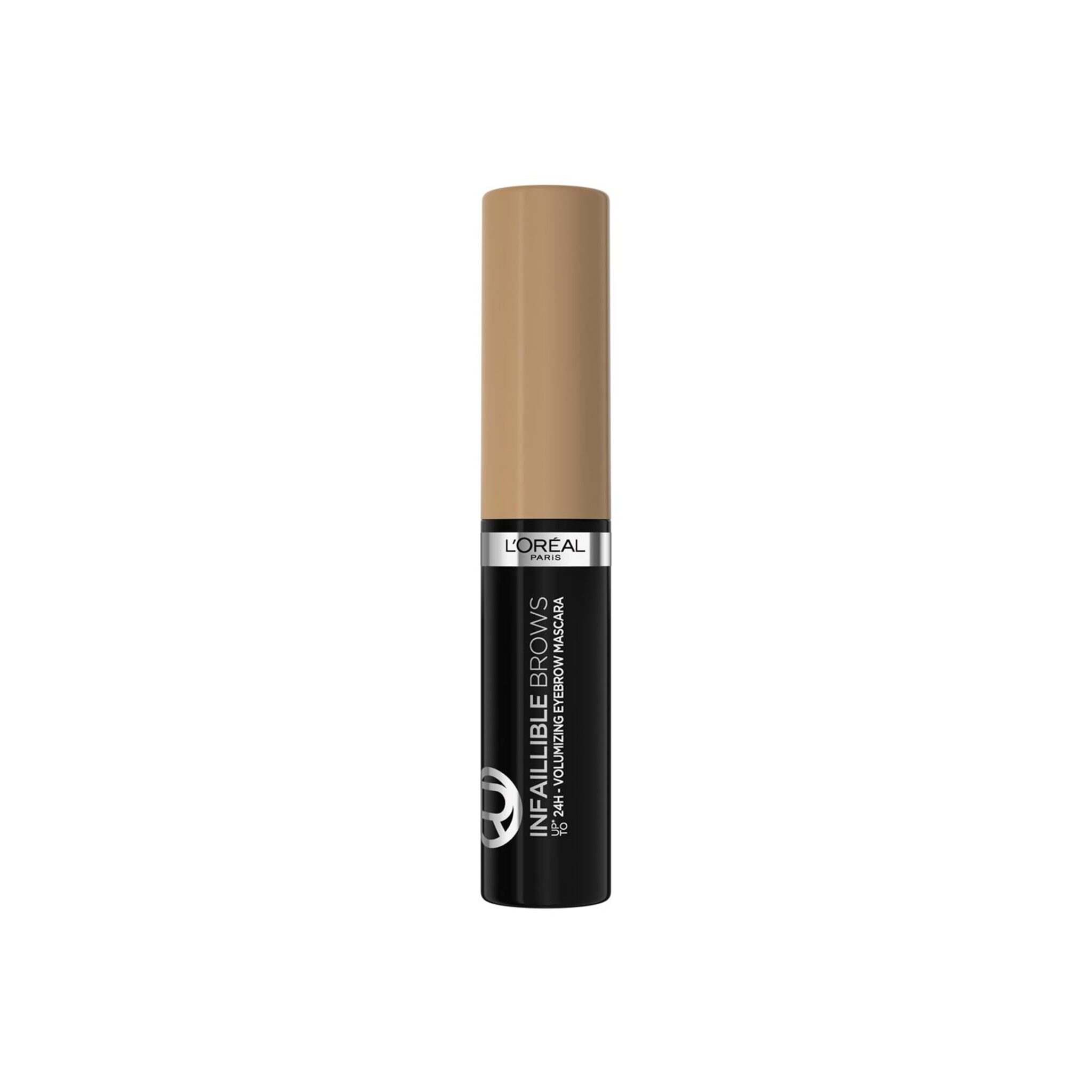 L'Oréal Paris Volumising Brow Mascara, Longwear Brow Gel for Fuller Looking Eyebrows, Up To 24 Hours Wear, Water Resistant, Infallible Brows, 5 ml, Shade: 7.0 Blonde