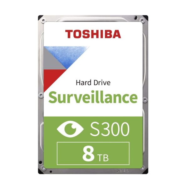 Toshiba 8TB S300 Surveillance HDD - 3.5' SATA Internal Hard Drive Supports up to 64 HD cameras at a 180TB/Year workload (HDWT720UZSVA)