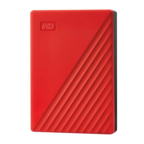 WD 4TB My Passport portable external storage, external hard drive, USB 3.0, portable HDD with software for device management, backup and password protection, works with PC, Xbox &Playstation, Red