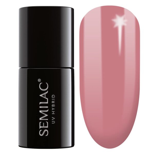 Semilac Extend Base 5in1 818 Brown Pink Gel Nail Polish Functions Long Lasting and Easy to Apply UV/LED Gel Nails 7ml