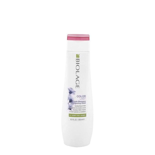 Biolage Professional Color Last Purple Shampoo for Coloured Hair, Neutralises Brass and Unwanted Warm Tones, For Blonde Hair that Shines, infused with Orchid Extracts, Vegan Formula, 250ml