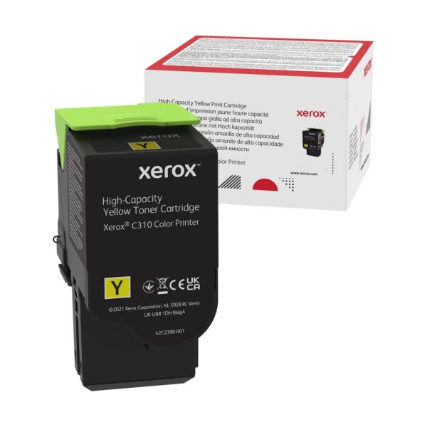 Xerox Genuine C310 / C315 Yellow High Capacity Toner Cartridge (5,500 pages) - 006R04367