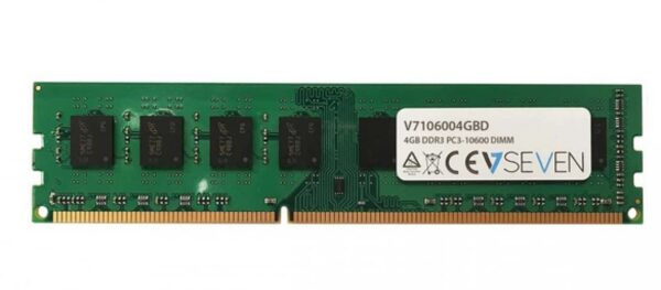 V7 V7106004GBD V7 4GB DDR3 PC3-10600 - 1333mhz DIMM 1.5V Desktop Memory Module - V7106004GBD