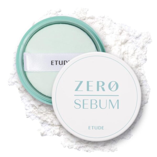 Etude House Zero Sebum Drying Powder 4g New (23AD) | Lightweight Oil Control No Sebum Loose Face Powder with 80% Mineral | Long Lasting for Setting or Foundation