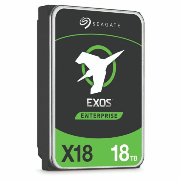 Seagate Exos X18 Enterprise Class, 18TB, Enterprise Internal Hard Drive, SATA, 3,5" 6Gbit/s, 128MB cache ((ST18000NM000J)