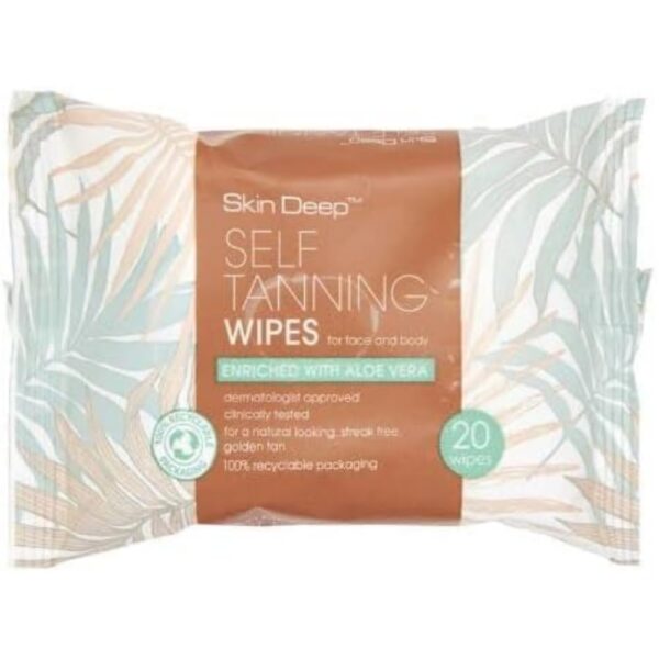 SKIN DEEP SELF TANNING WIPES 29/9/23