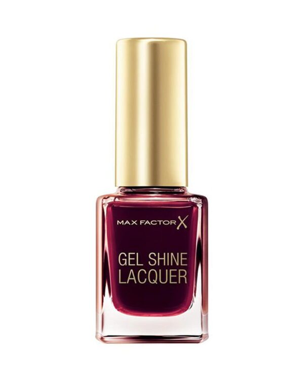 Max Factor Gel Shine Lacquer Nail Polish, 11 ml, 60 Sheen Merlot