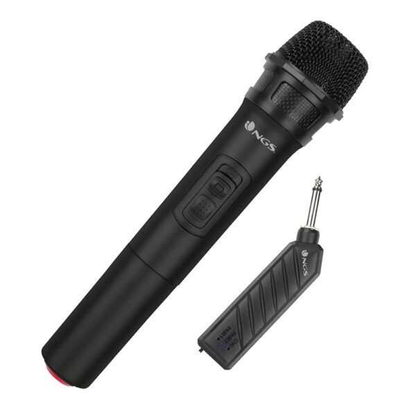 NGS SINGER AIR - Dynamic Wireless Microphone, Action Range up to 20 Metres and Plug&Play