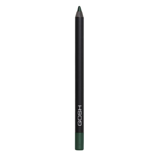 GOSH Eyeliner "Velvet Touch" I Waterproof Eyeliner & Kajal I Soft & Creamy Eye Pencil I Highly Pigmented, Longlasting & Transferproof I Vitamin E & Jojoba Oil I Vegan & Perfume-free I Woody Green