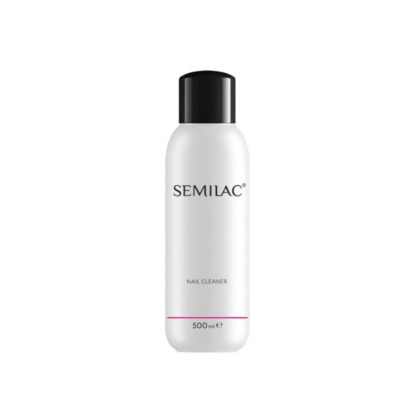 Semilac Nail Cleaner | 500 ml | Nail Polish Residue Cleaner with Isopropanol | Multi-purpose Nail Degreaser for Nail Plates and for Removing Pollen from Sticky Layers