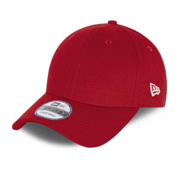 New Era NE Basic Blank Red 9Forty Adjustable Cap