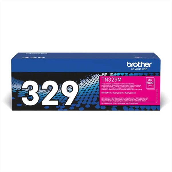 Brother TN329M - TN329 MAGENTA TONER 6000 PAGES