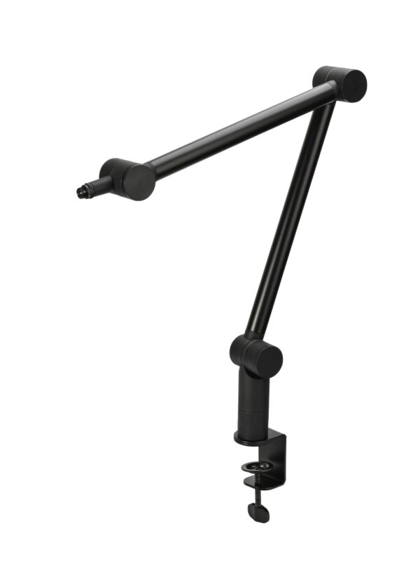 CHERRY MA 3.0 UNI, Universal Microphone Arm, With Desk Clamp (up to 60 mm), 3/8” Thread (3/8 to 5/8” Threaded Adapter incl.), Stable Articulated Arm, Black