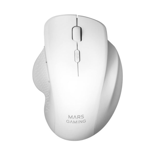 Mars Gaming MMWERGOW Wireless Ergonomic Mouse for PS4/PS5/XBOX/PC/Mac - White