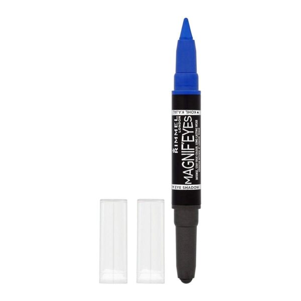 Rimmel London Magnif'Eyes Double Ended Shadow & Liner, 4 Dark Side Of Blue, 1.6 g