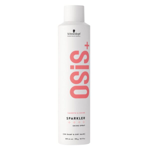 Schwarzkopf Professional OSiS Sparkler Shine Spray Silicone Free Heat Protection Frizz Free Instant Shine Detangling Light Conditioning 300 ml