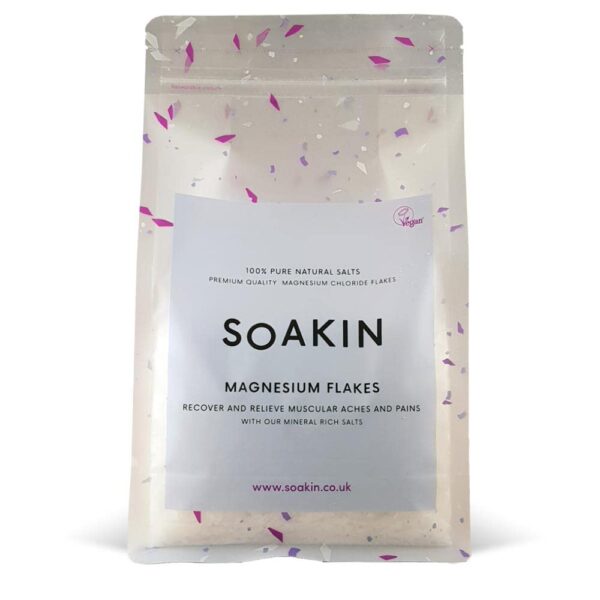 Soakin Magnesium Flakes 800g - Recover and Relieve Muscular Aches And Pains