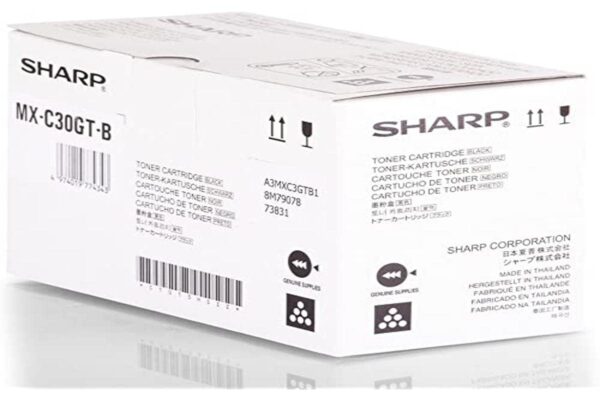 Sharp MXC30GTB Toner 6000pages Black Laser Toner & Cartridge - Laser Toner & cartridges (Toner, Black, Sharp, MX-C250F, MX-C300W)