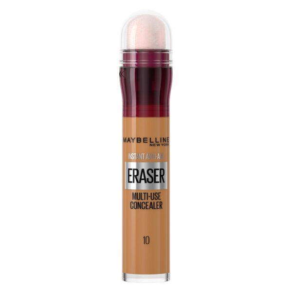 Maybelline Instant Anti Age Eraser Eye Concealer, Dark Circles And Blemish Concealer, Ultra Blendable Formula, 10 Caramel