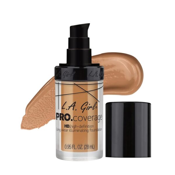 L.A. Girl Pro Coverage Illuminating Foundation - Nude Beige